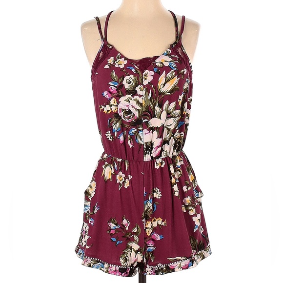 Xhilaration Pants - Xhilaration Floral Romper